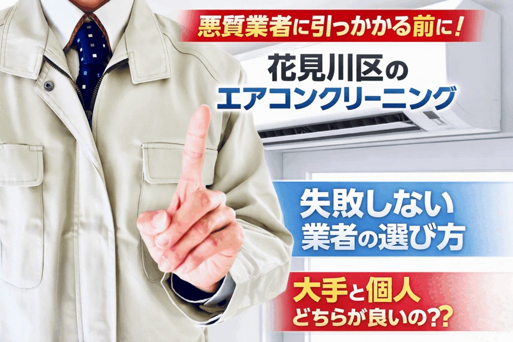 悪質業者に引っかかる前に読んでほしい。花見川区のエアコンクリーニング、失敗しない業者の選び方。