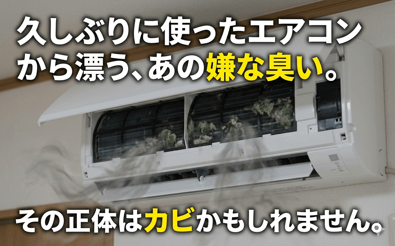 エアコンから異臭が出ている様子