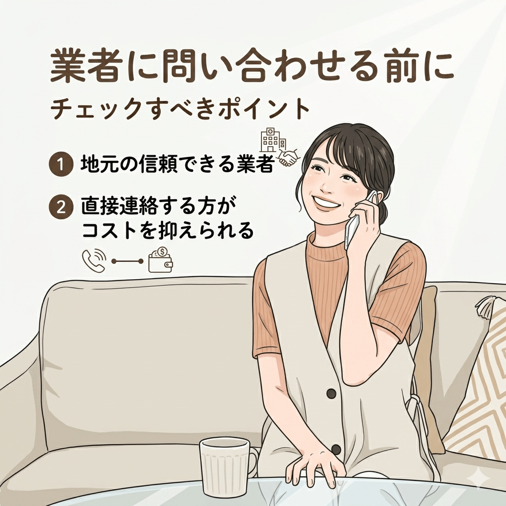 業者に問い合わせる前にチェックすべきポイント