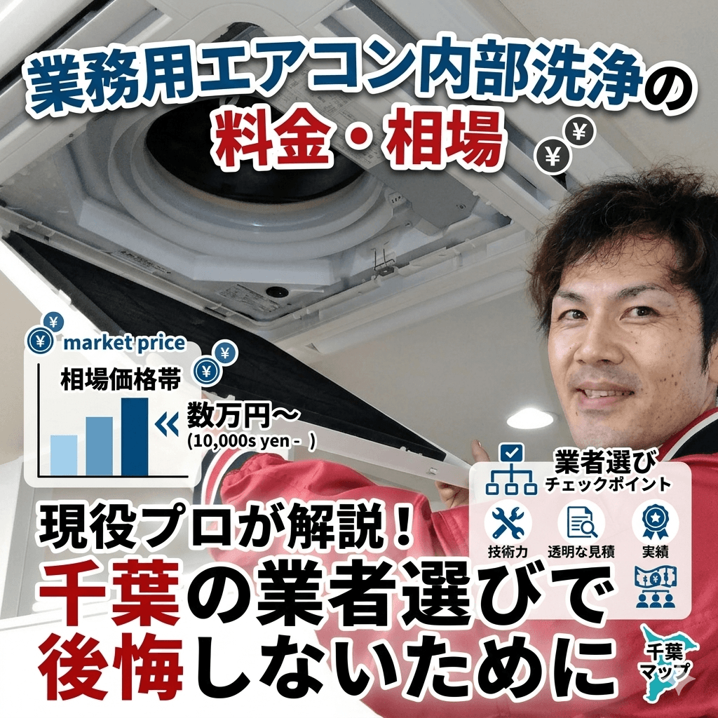 業務用エアコン内部洗浄の料金・費用・相場を現役プロが解説｜千葉の業者選びで後悔しないために