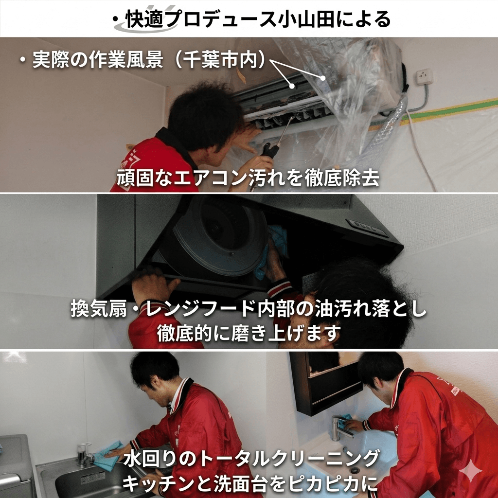 快適プロデュース 小山田 エアコンクリーニング 千葉市花見川区