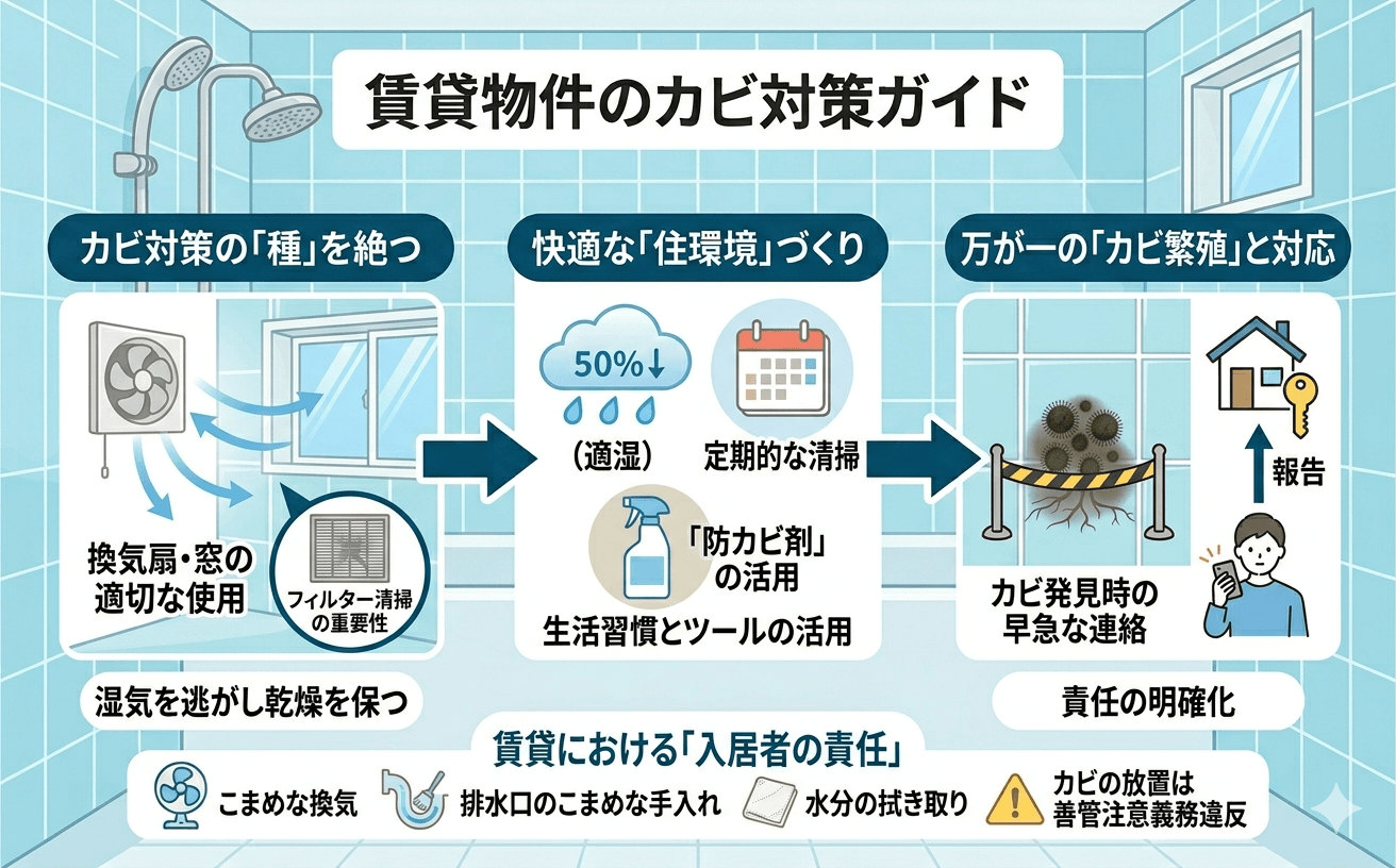 賃貸物件のカビ対策