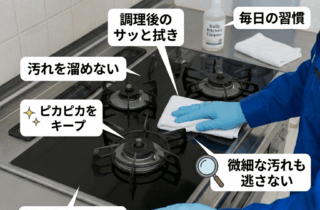五徳の焦げ付きの落とし方｜IHの焦げも簡単に落とせる掃除方法をプロが解説