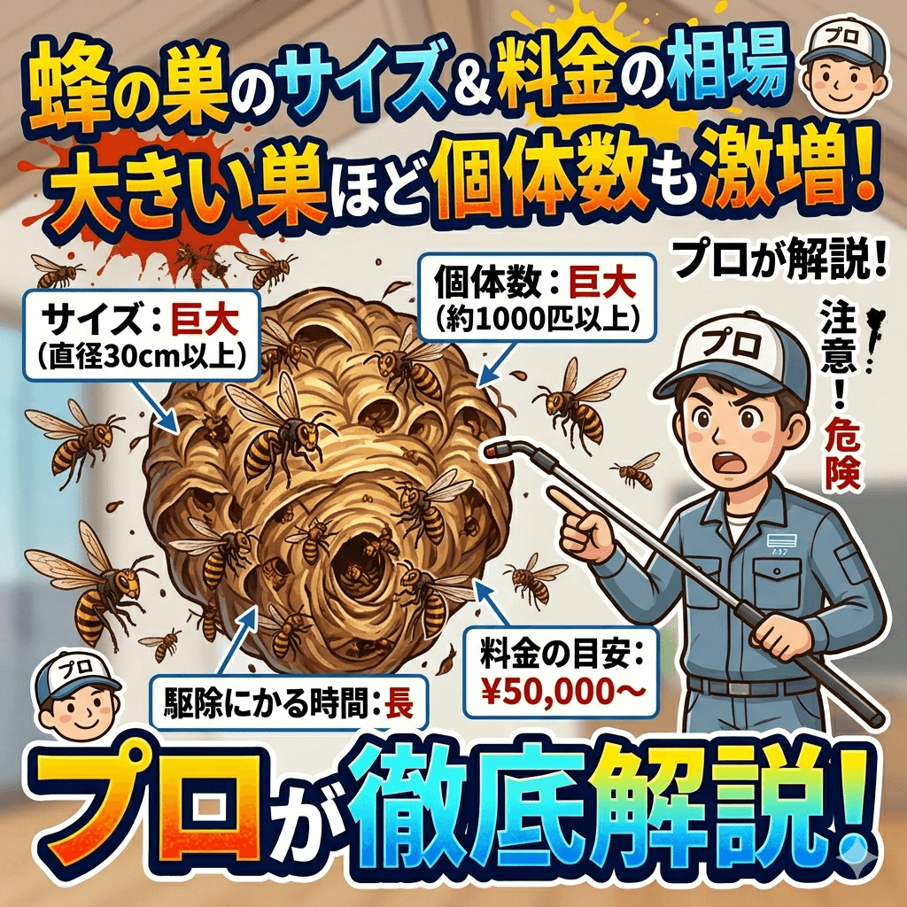 蜂の巣の大きさと相場の関係