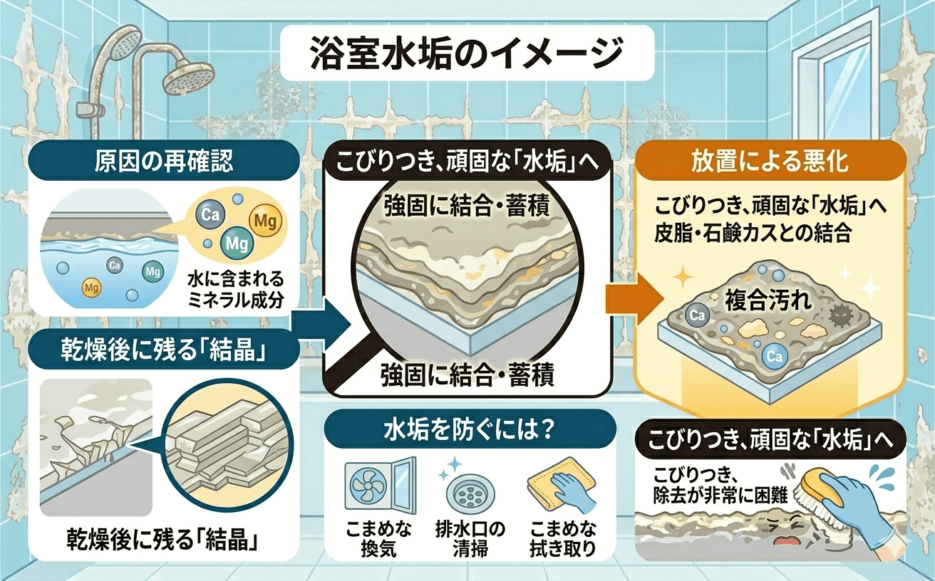 浴室水垢の様子1