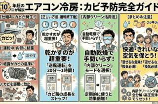 エアコン冷房でカビが生える仕組みと 乾かす正しい方法を10年超のプロが解説